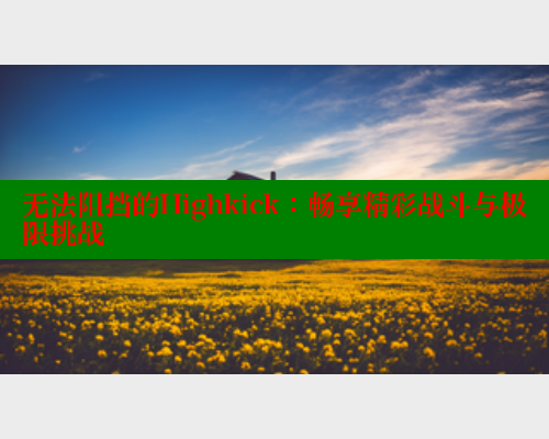 无法阻挡的Highkick:畅享精彩战斗与极限挑战 涩里番在线观看 第2张 无法阻挡的Highkick:畅享精彩战斗与极限挑战 涩里番在线观看 第2张