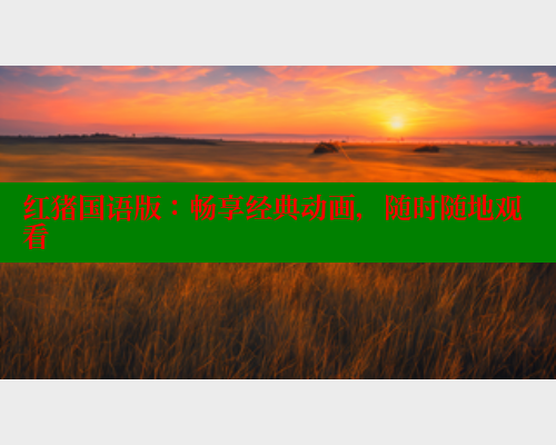 红猪国语版:畅享经典动画,随时随地观看 涩里番在线观看 第1张 红猪国语版:畅享经典动画,随时随地观看 涩里番在线观看 第1张